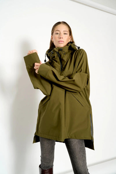 Water Anorak Fleece Army