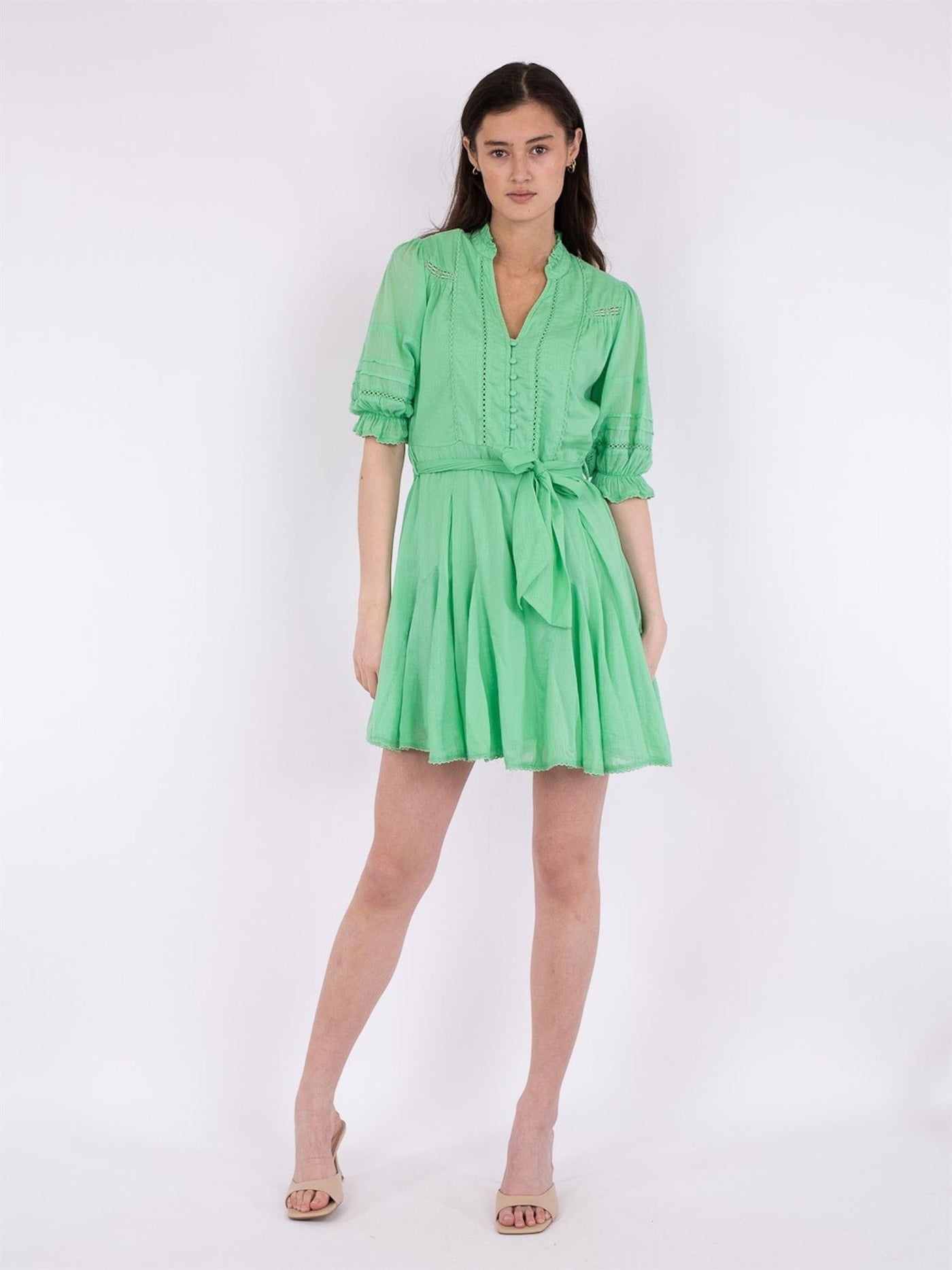 Rigitta S Voile Dress Apple green