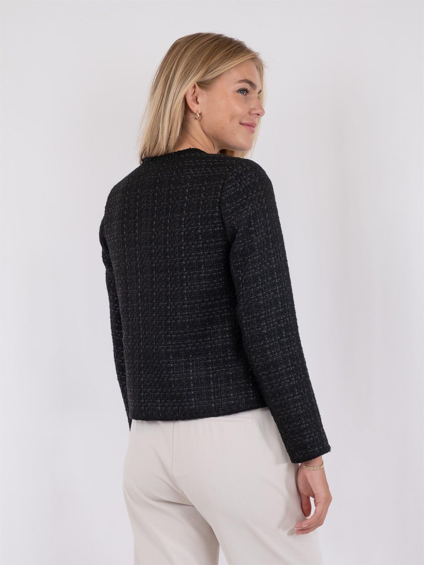 Helina Boucle Jacket Black