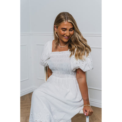 Angela dress white