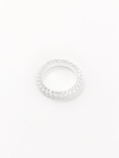 Eternity Diamond Ring Silver