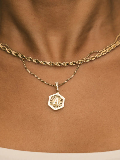 Letter Necklace Gold K