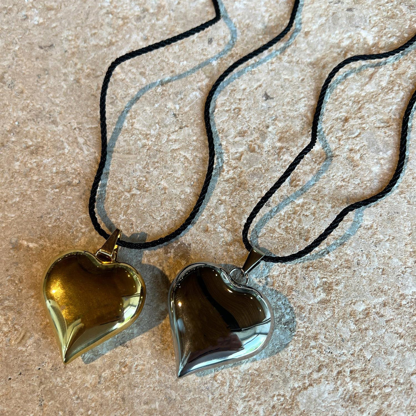 Vintage Heart Necklace Silver