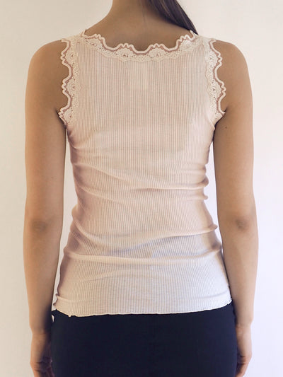 silk top, vintage powder