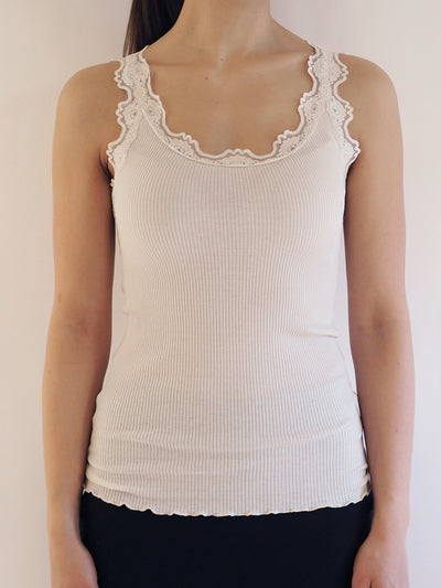 silk top, vintage powder