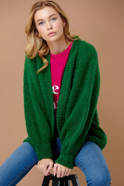 Fora Knit Cardigan Army