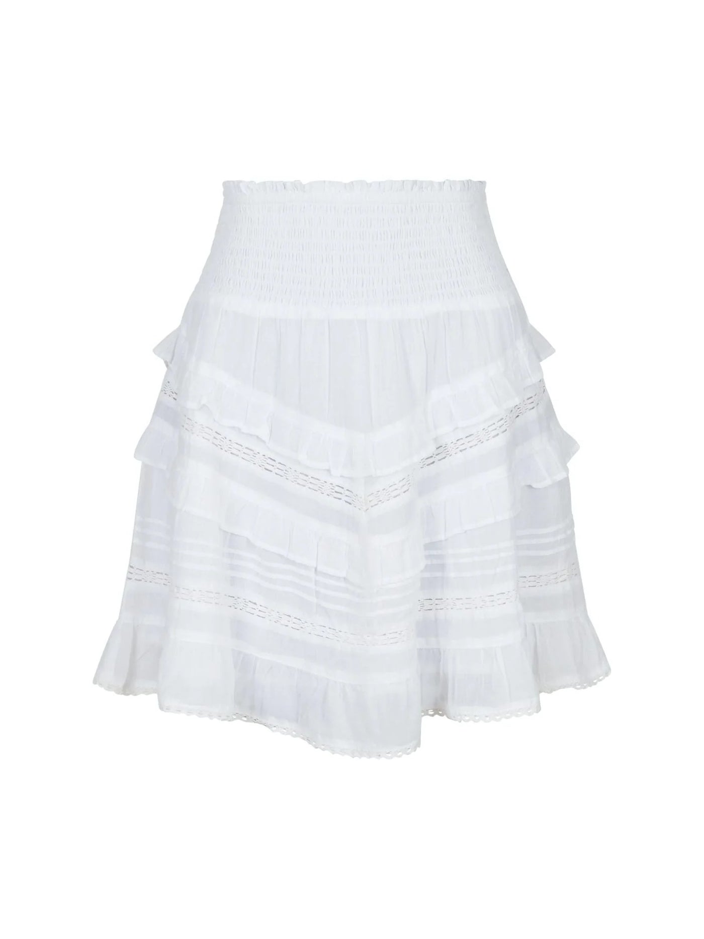 Donna S Voile Skirt White