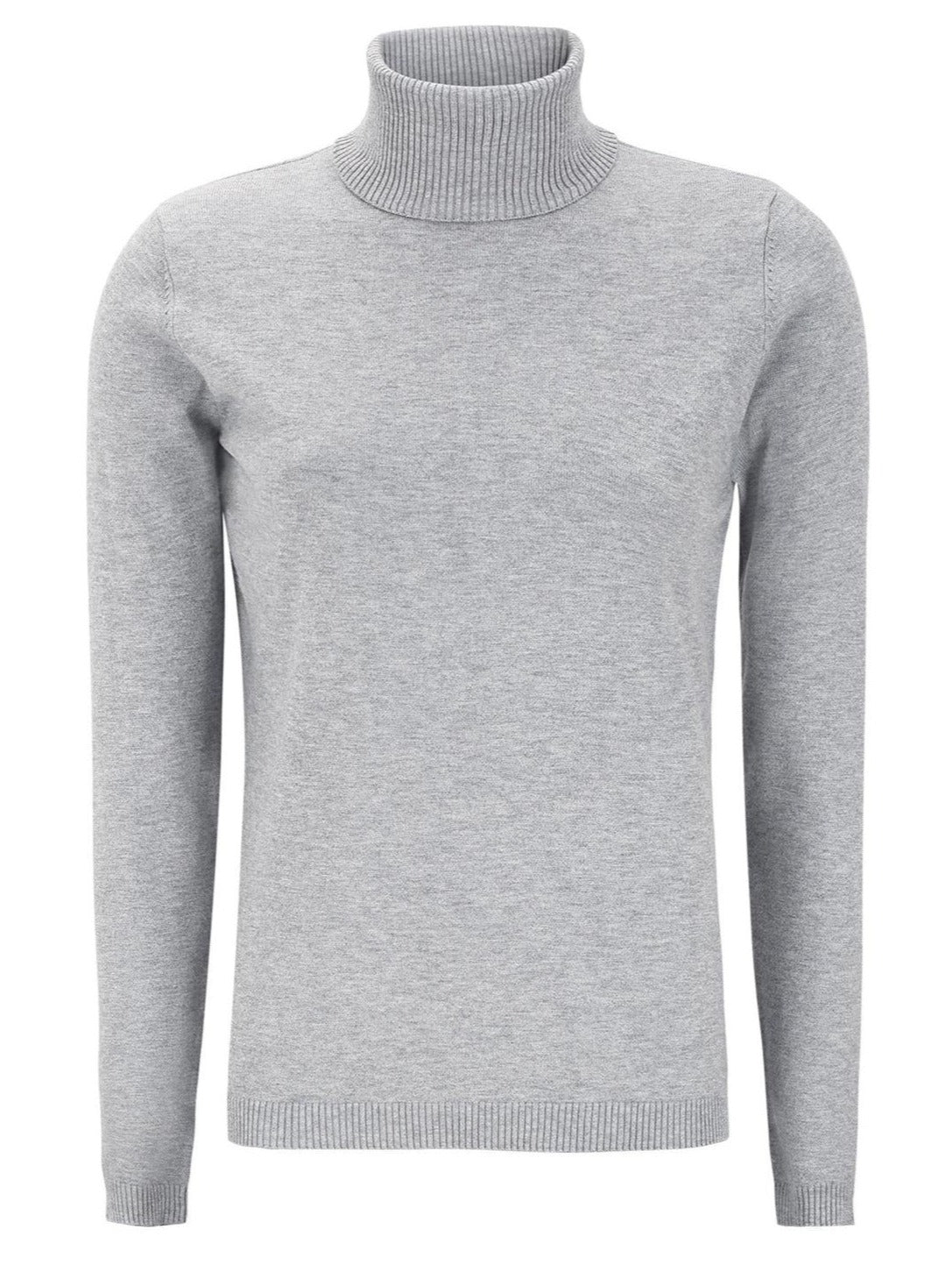 Marla Rollneck Knit Light Grey
