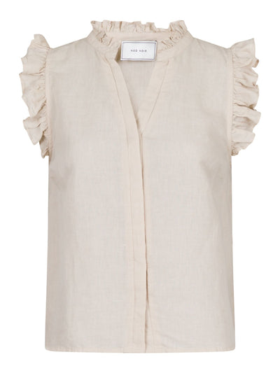 Siona Linen Top Sand