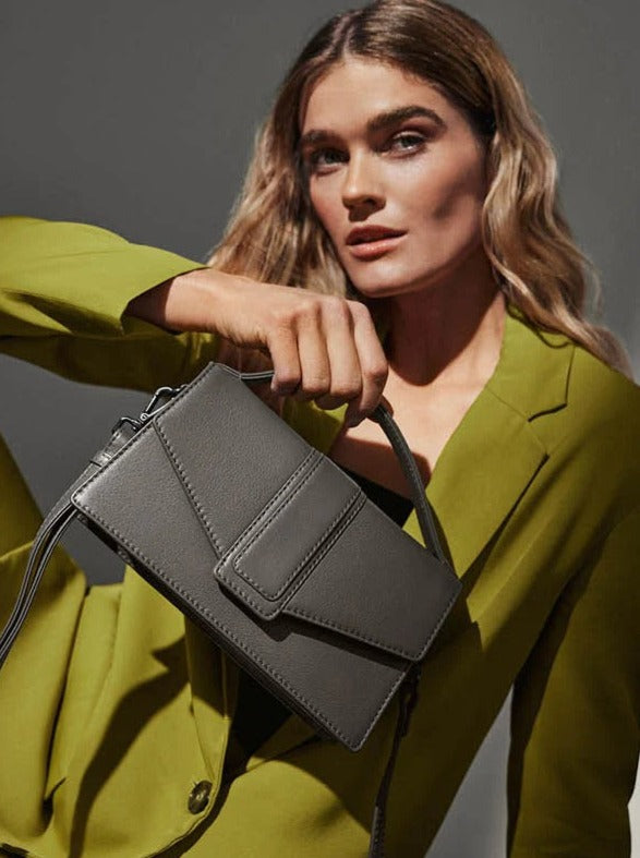 Zoe crossbody bag grey taupe