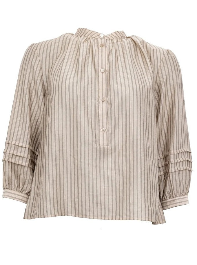 Ellie blouse stripe sand