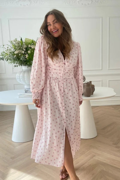 Long Adel Dress Pink