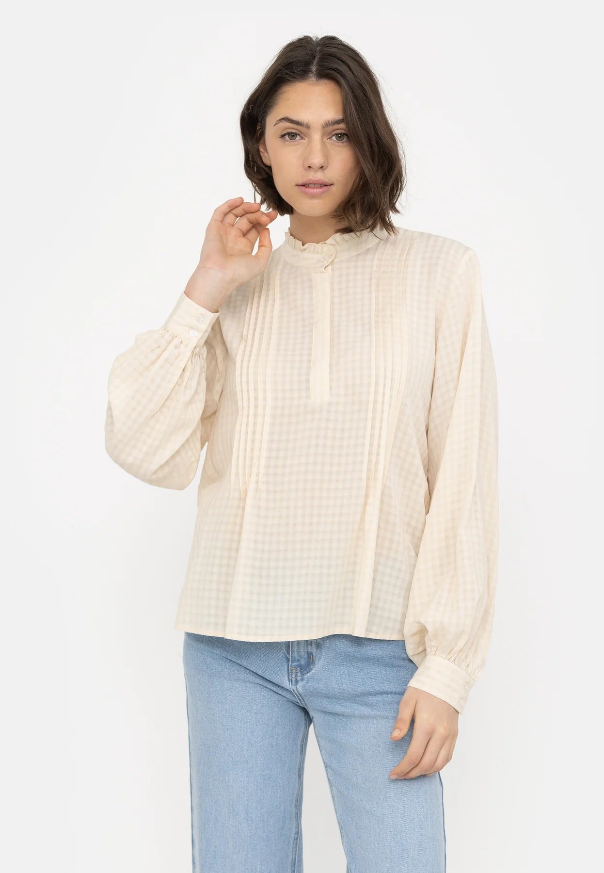 Fie Blouse Whitecap Gray