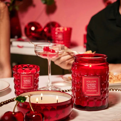Large Jar Candle Cherry Gloss 100tim