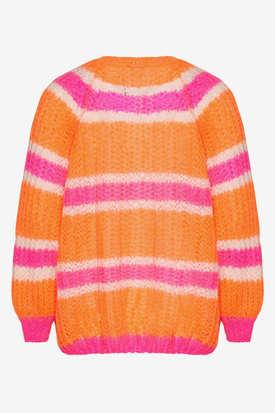 Vera Knit Cardigan Orange/pink
