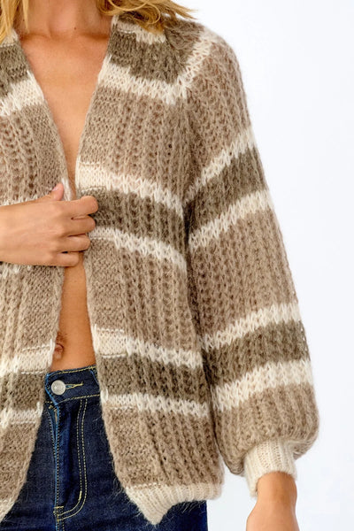 Vera Knit Cardigan Brown/Camel/Sand