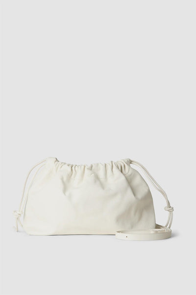 Smooth Leather Bag Vaporous White