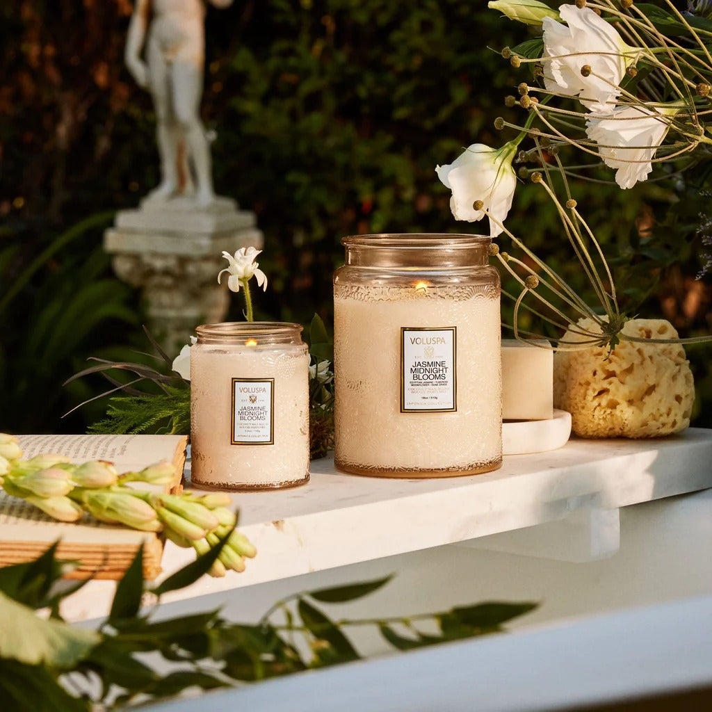 Jasmine Midnight Blooms Large Jar Candle 100t