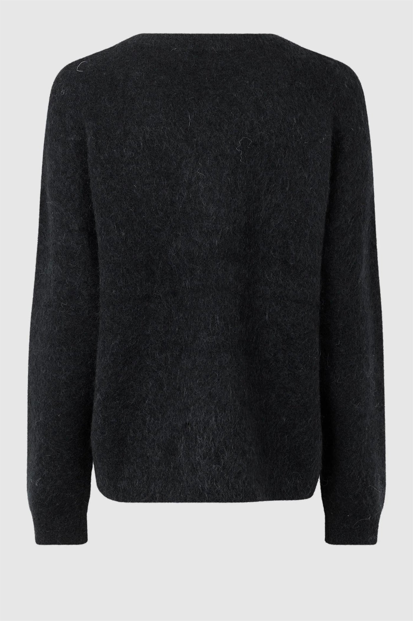 Brook Knit Oversize V-Neck Black