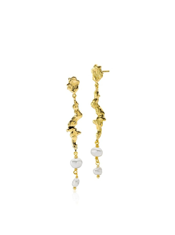 SIGNE KRAGH X SISTIE EARRINGS GOLD PL. SILVER