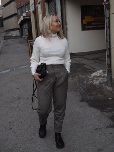 Malou 758 Brown Sand Herringbone