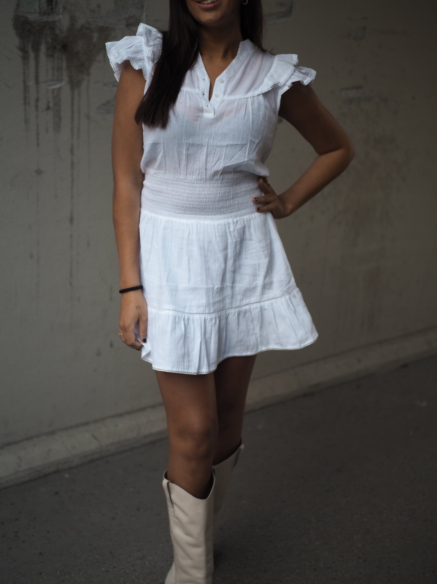Sachin Dress White